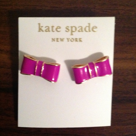 Brand new! Fuchsia Bow Earrings