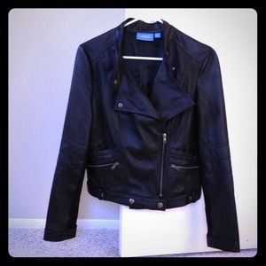 On hold!Simply Vera faux leather biker jacket