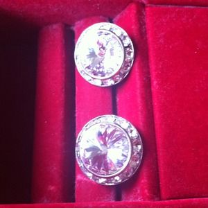 Swarovski crystal deco earrings.  New