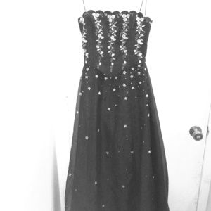 Black & white prom style dress