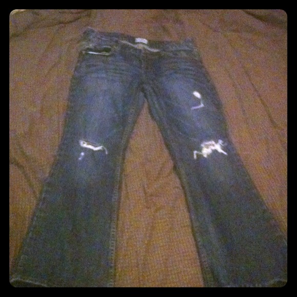 Aero jeans size 11\12 dark wash flare