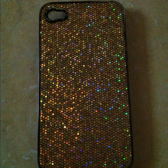 SOLDSparkly Gold Iphone 4 Cover