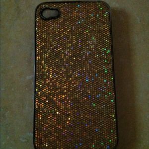 SOLDSparkly Gold Iphone 4 Cover