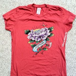 Red Ed Hardy Shirt Size M