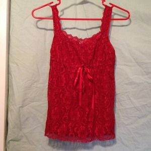 Red Lace Cami