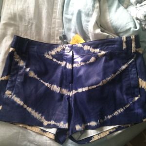 Tory burch leather shorts