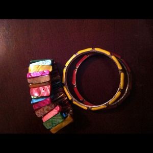 Colorful bracelets