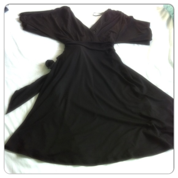 Black VNeck Dress