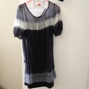 Blue silk Max Studio Specialty Products dress Med