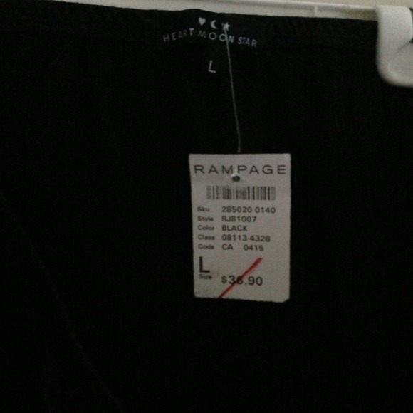 Black Heart Moon Star asymmetrical skirt - Picture 2 of 2