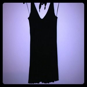 Black Halter Top Dress