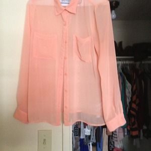 New size small shirt peach color