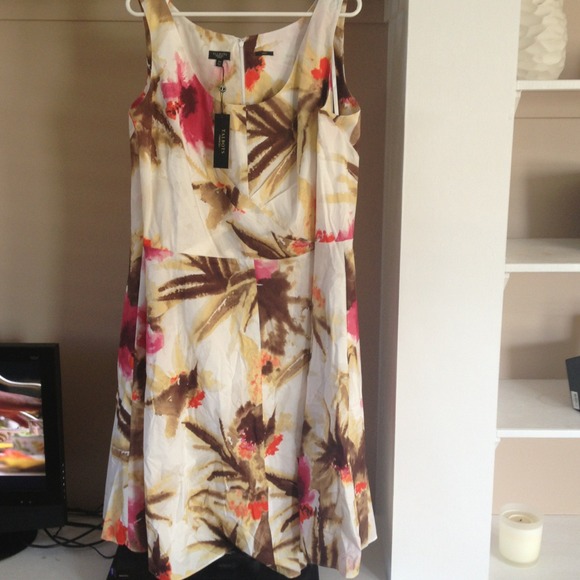 Talbots Beautiful floral A Line dress.