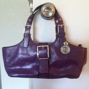 Kenneth Cole reaction leather purple handbag