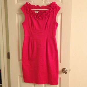 Hot Pink, London Times dress.
