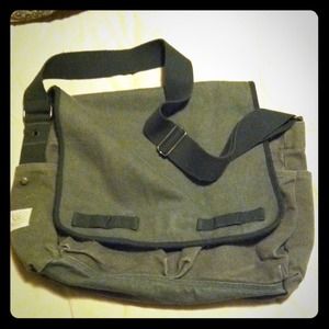 Green messenger bag