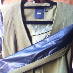 ASOS Jackets & Coats - ASOS Blazer with Leather Look Sleeves ASOS Jackets & Coats - ASOS Blazer with Leather Look Sleeves