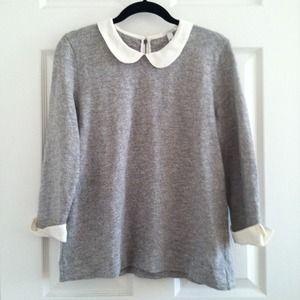 Cute J.Crew top with peter pan collar.