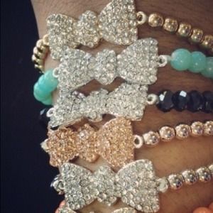 😁Reserved 🎀 3 bow bracelets