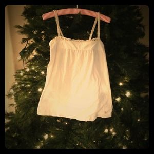 abercrombie & fitch tank with lace trim