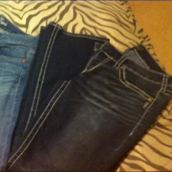 buckle Pants - Silver jeans