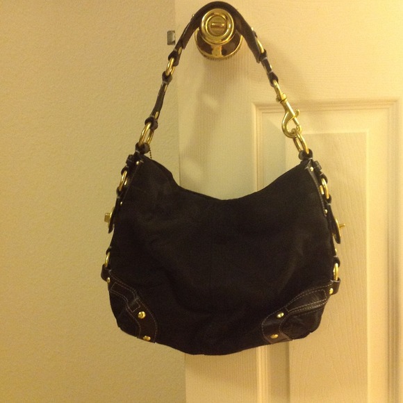 Small black coach tote