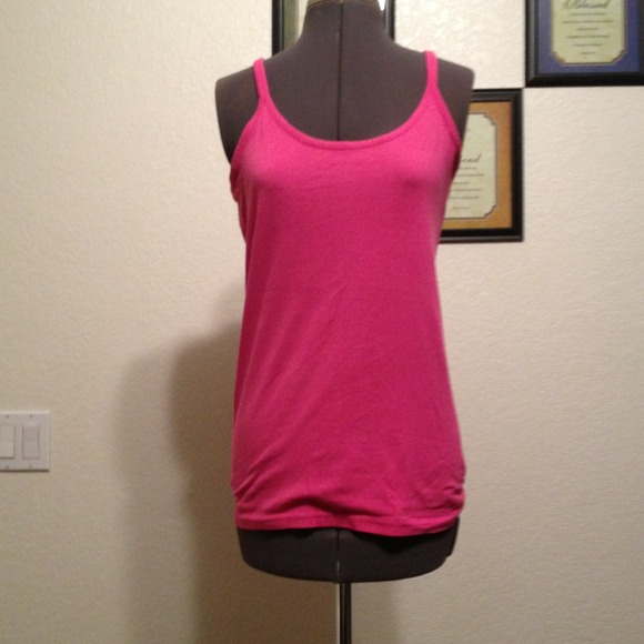 Hot pink tank top