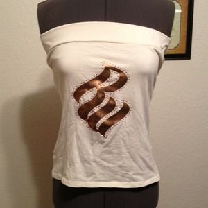 Roc a ware beige tube top