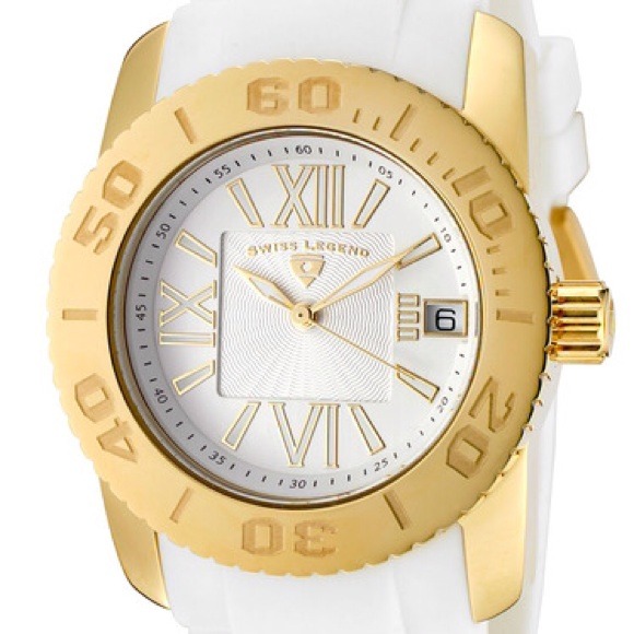 Swiss Legend Accessories - New, in box: Women's Commander Gold & White Watch