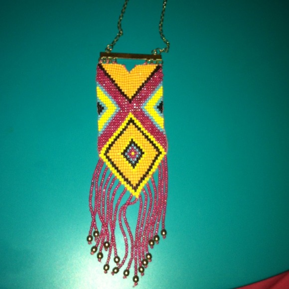 Native American inspired necklace gently worn