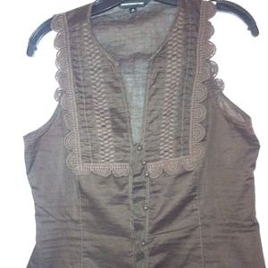 Sold 🎉Button down tank from Express