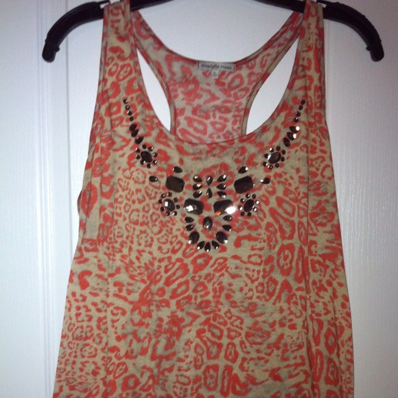 SOLD 🎉leopard print top from Charlotte Russe