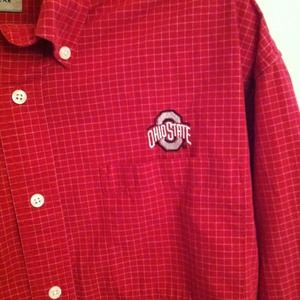Men's Ohio State button up shirt