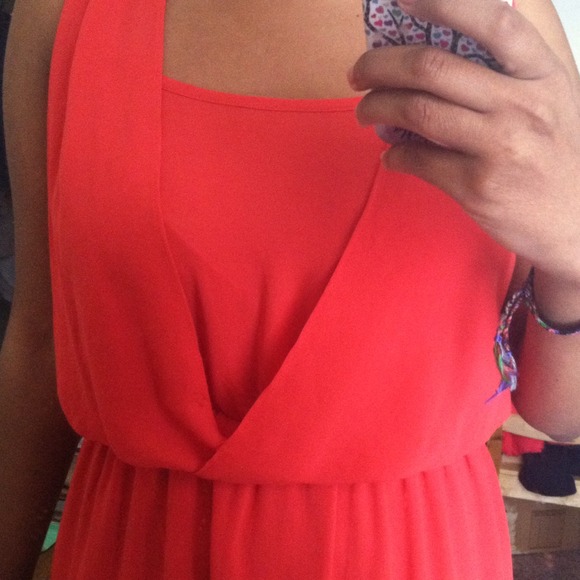Coral dress