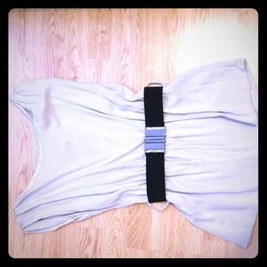 Beige top siZe medium with belt