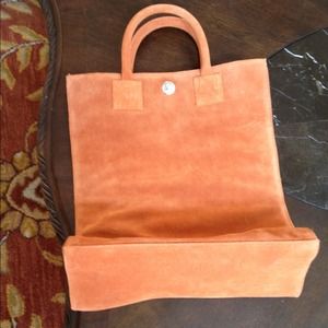 REDUCED!!! Orange Suede Tote