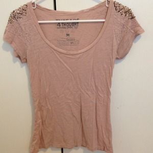 Organic tee pinkish