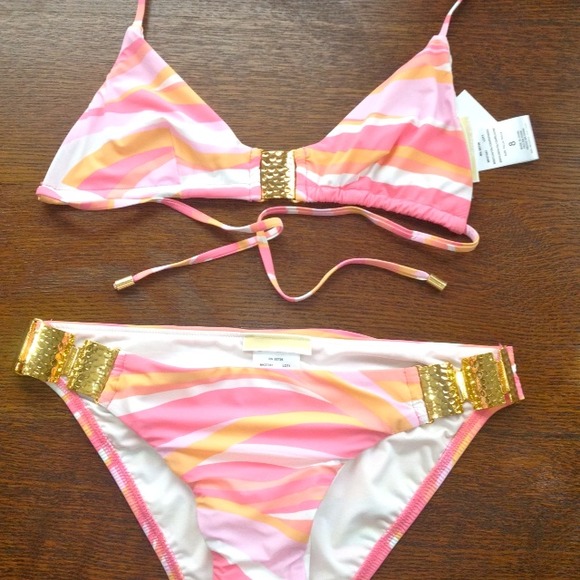 Michael Kors bathing swim suit bikini size 8