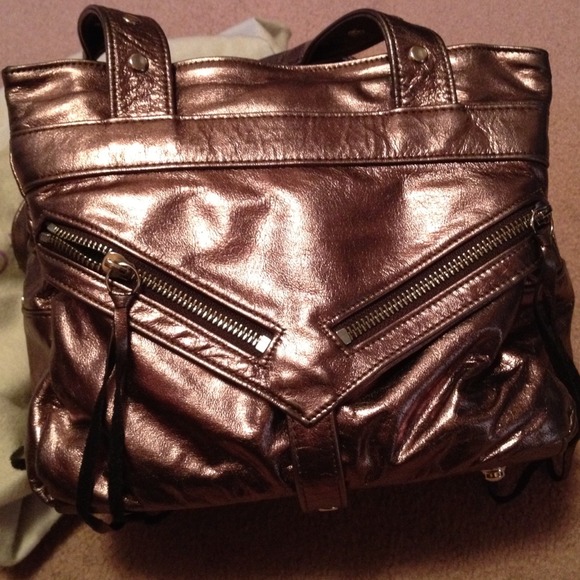 Metallic bronze authentic Botkier trigger bag - Picture 2 of 4
