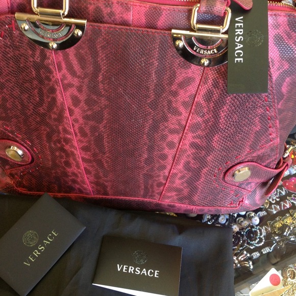 SNAKESKIN VERSACE TOTE ! Reduced - Picture 2 of 4