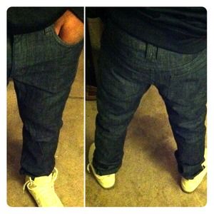 Mens Gun Metal Wash Jean Pants