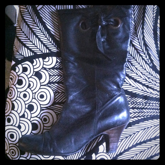 Leather topshop uk boots