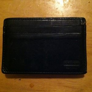 Coach credit card and money clip