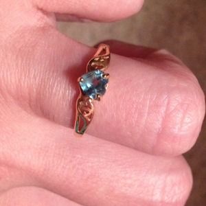 Blue Topaz ring and bracelet