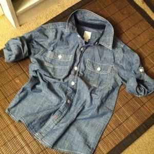 Denim shirt boys sz 8