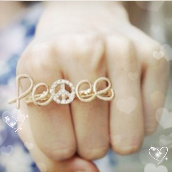RESERVED for thriftychic⭐Double finger✌Peace✌ring