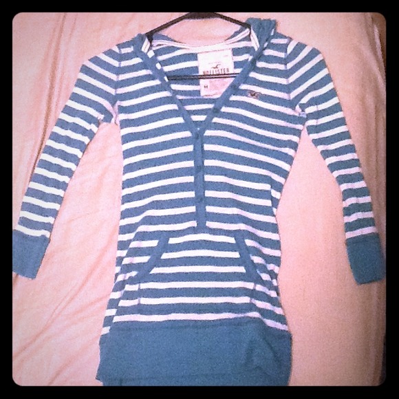 Blue Striped Hollister Sweater - Picture 1 of 2