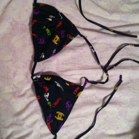 chanel bikini top