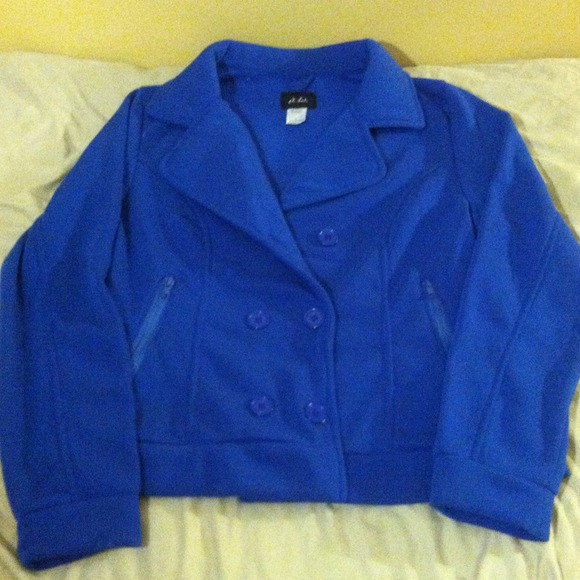 ❌reserved❌NEW royal blue cotton jacket GORGEOUS!