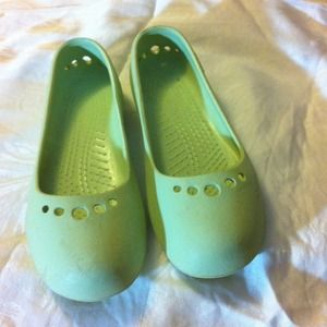 Light green Crocs